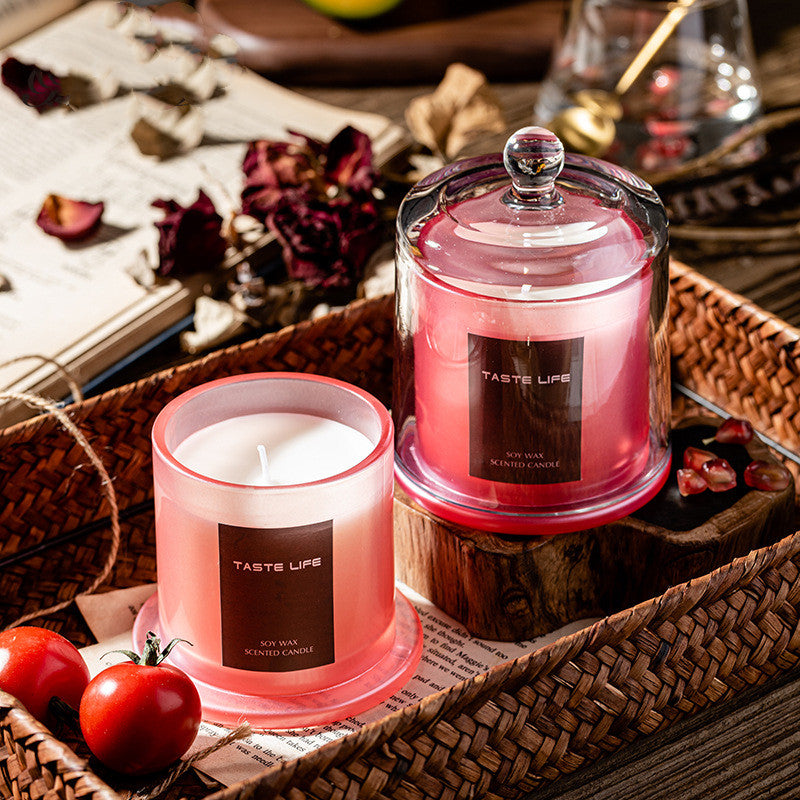Jar Glass Candle Tropical Style