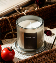 Jar Glass Candle Tropical Style
