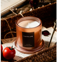 Jar Glass Candle Tropical Style