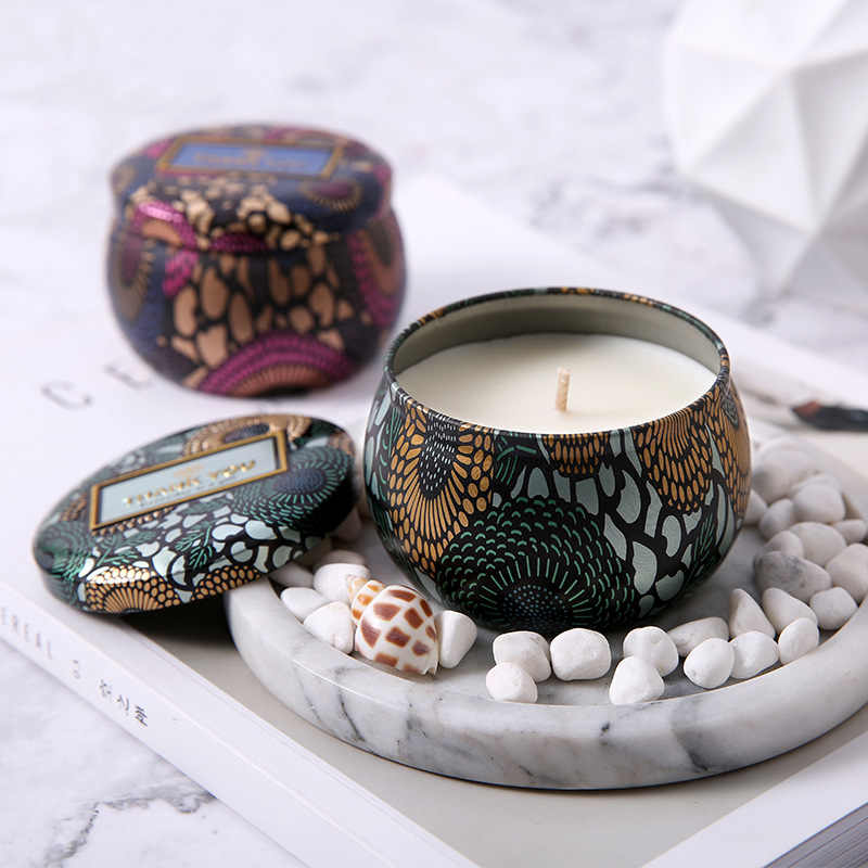 Three Color Tin Scented Candle