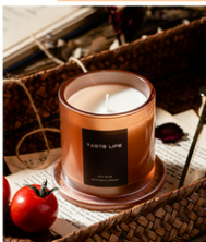 Jar Glass Candle Tropical Style