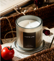 Jar Glass Candle Tropical Style