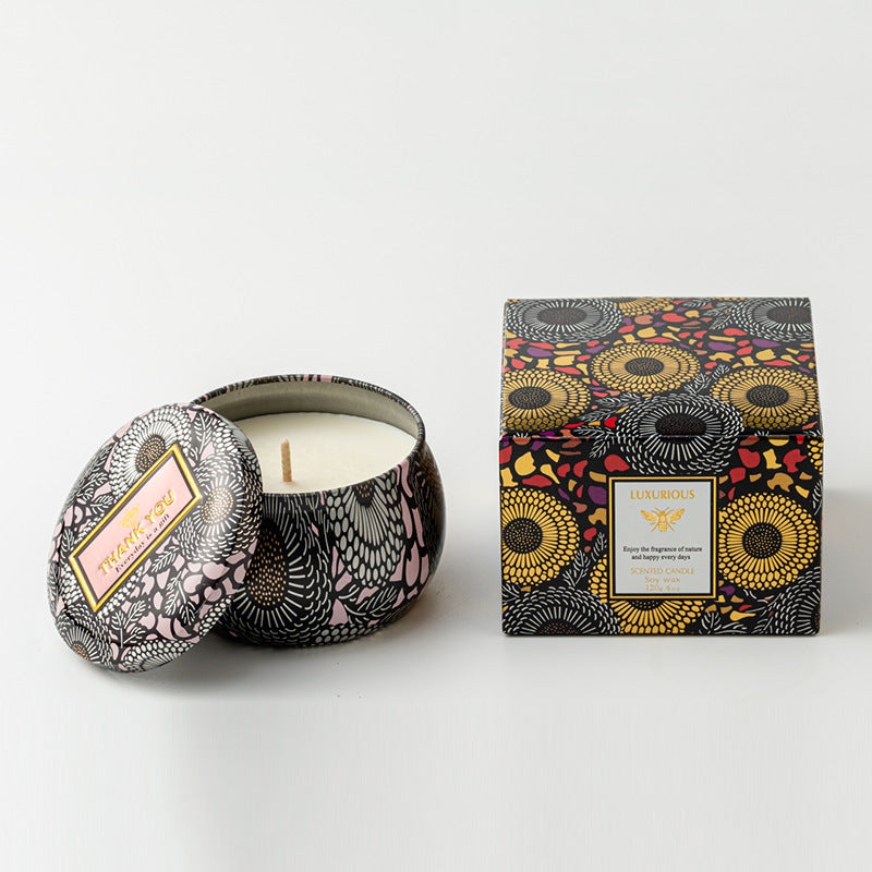 Three Color Tin Scented Candle