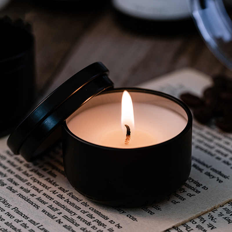 Big Bean Wax Scented Candle Black