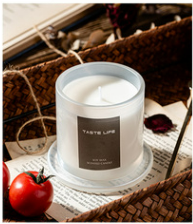 Jar Glass Candle Tropical Style