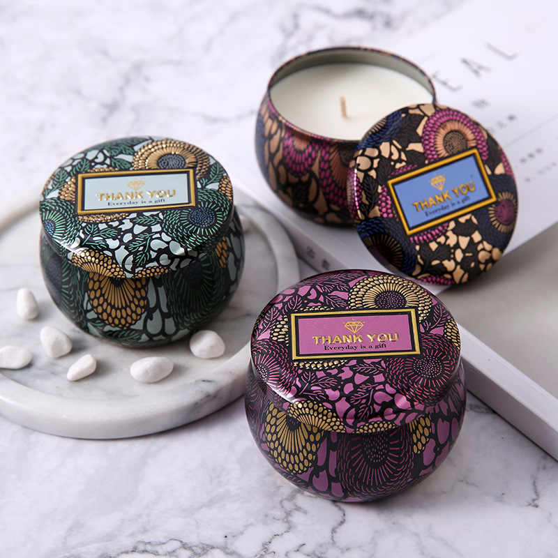 Three Color Tin Scented Candle