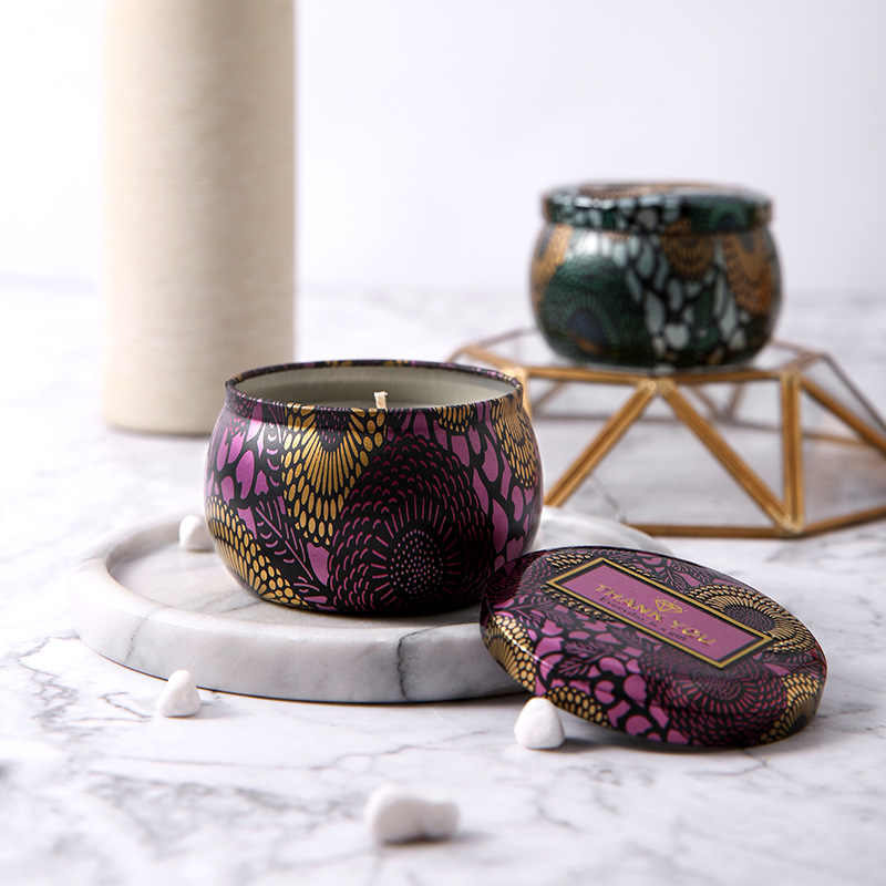 Three Color Tin Scented Candle