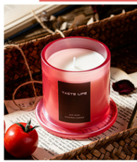 Jar Glass Candle Tropical Style